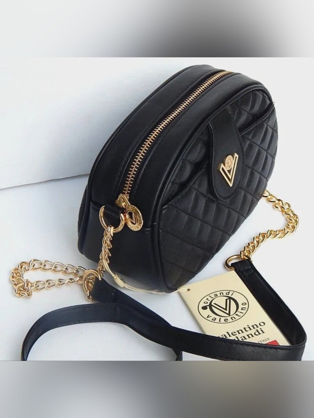 Valentino Orlandi Crossbody Camera Bag V-2000 Black - Picture 3 of 6